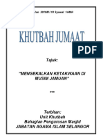 14.06.2019 (Rumi) Mengekalkan Ketakwaan Di Musim Jamuan