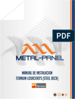 Lamina Acanalada Estructural Losacero 36-30 Manual de Instalacion Boletin Tecnico Metal Panel