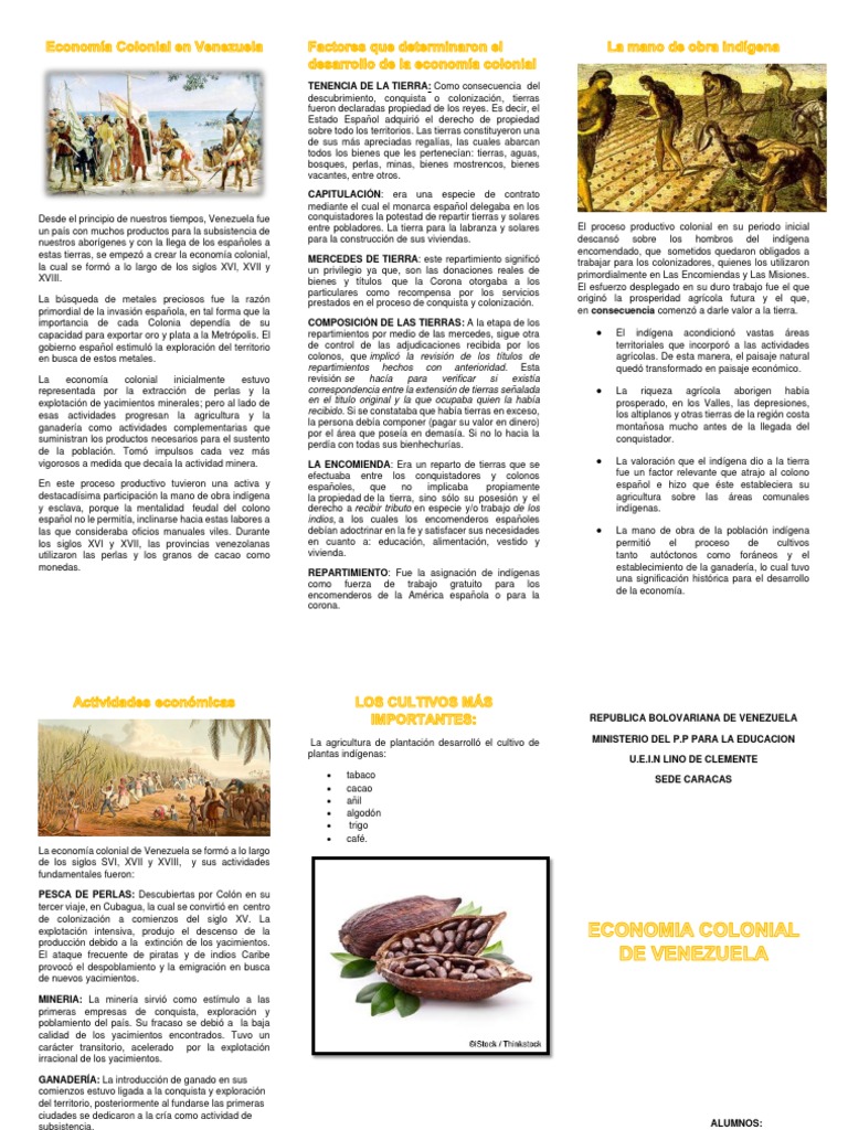 Economía Colonial en Venezuela | PDF | Agricultura | España