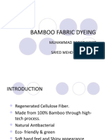 Bamboo Fabric Dyeing