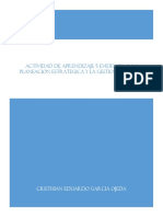 La Planeacion Estrategica y La Gestion Logistica