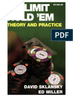 No Limit Hold em Theory and Practice (David Sklansky, Ed Miller) PDF
