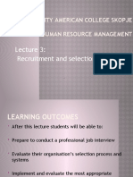 Lec 10 Recruitment & Selection