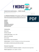 The Abdominal Examination Frequently Appears in Osces and This Guide Demonstrates