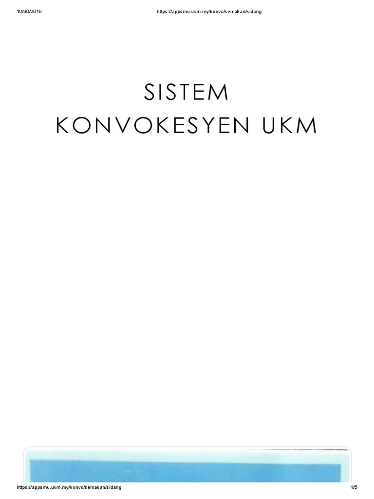 SMPWEB UKM - Sistem Maklumat Pelajar UKM