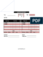 Badminton Score Sheet PDF