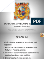 Derecho Empresarial - Sesión 01