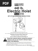 Download Electric Hoist 40765 by Mark Ramirez SN43381182 doc pdf