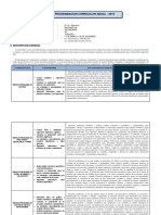 Programación Curricular Anual - 2019: I. Informacion General