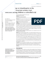 Cranberry Syrup Vs Trimethoprim in The Prophylaxis of Recurrent Urinary Tract Infections Among Children: A Controlled Trial