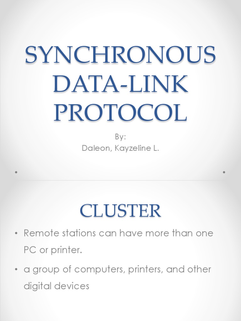 Synchronous Data Protocol Guide | PDF | Information And Communications ...