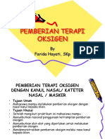 Pemberian Terapi Oksigen