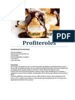 Profiteroles Chocolate Receta