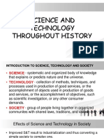 Science and Technology Throughout History