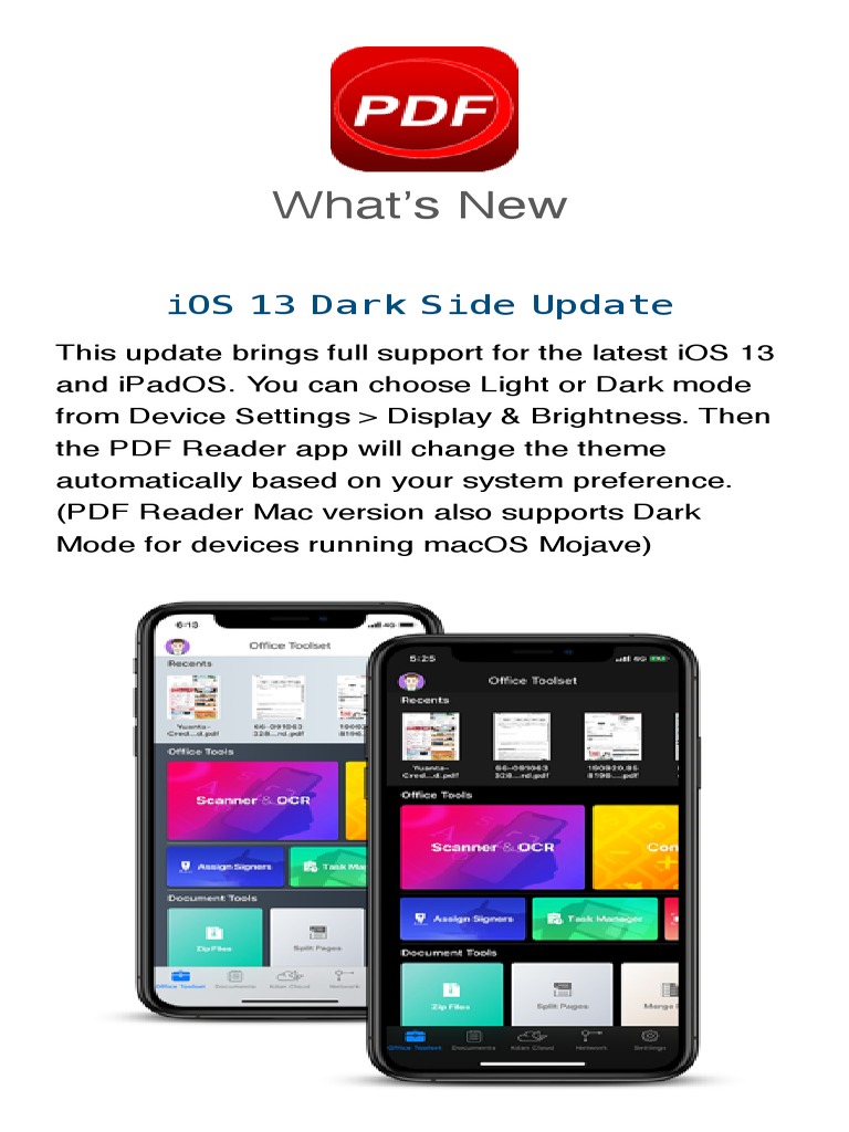 iOS 13 PDF Reader Update Features | PDF
