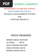 SRS For Pharmacy Management Systsem