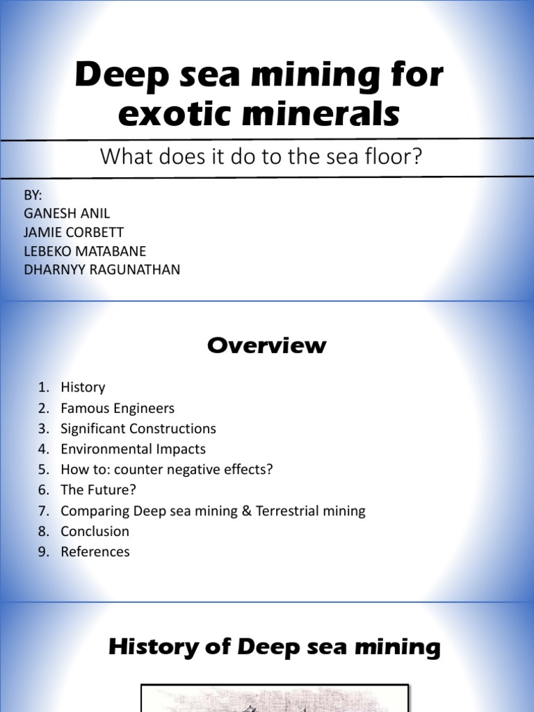 Deep Sea Mining: Environmental Impact Analysis | PDF | Deep Sea | Sea
