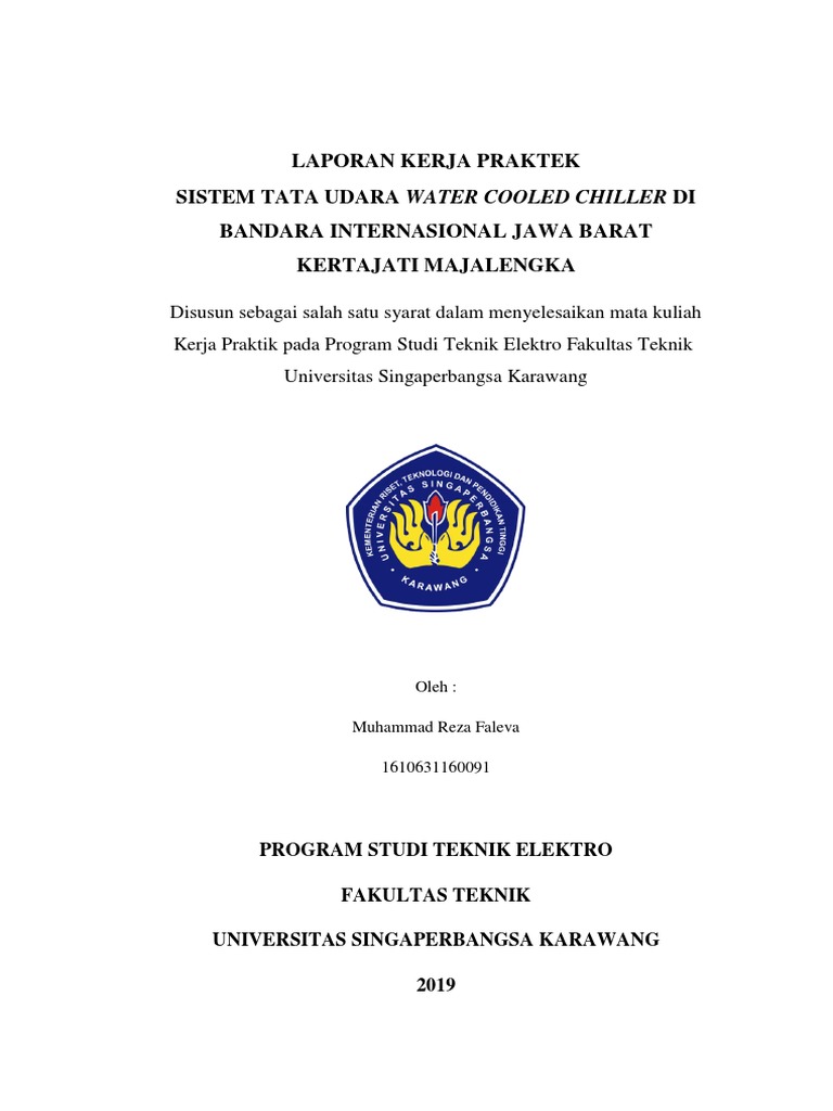Laporan Kerja Praktik Sistem Tata Udara Pada Bandara Kertajati Pdf