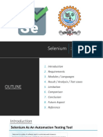 Selenium: "An Automated Software Testing Tool"
