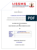 "Cardless Atm Using Biometric": Bachelor of Engineering IN Electronics and Telecommunication