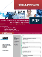 Cómo Seleccionar Un Instrumento de Evaluación