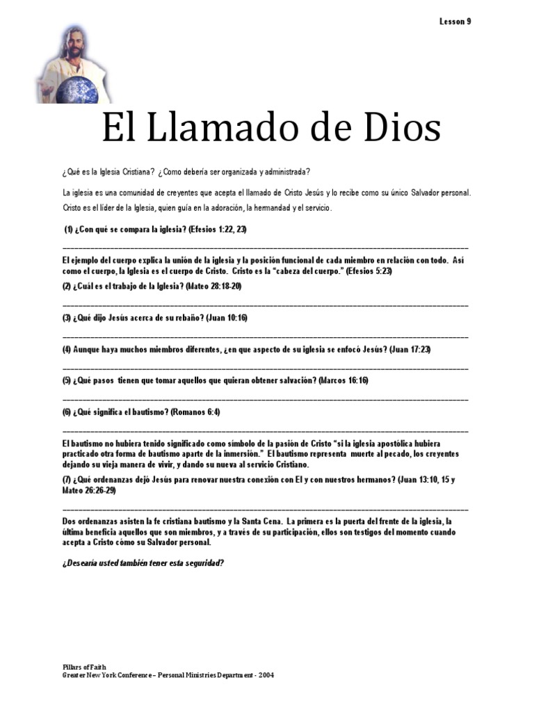 El Llamado de Dios en la Iglesia | PDF | Cristo (título) | Bautismo