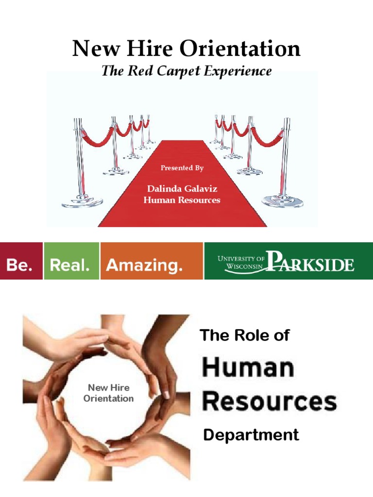 New Hire Orientation A Red Carpet Experience PDF Behavior