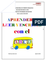 Fichas para Aprender A Leer y Escribir Con El ABCD