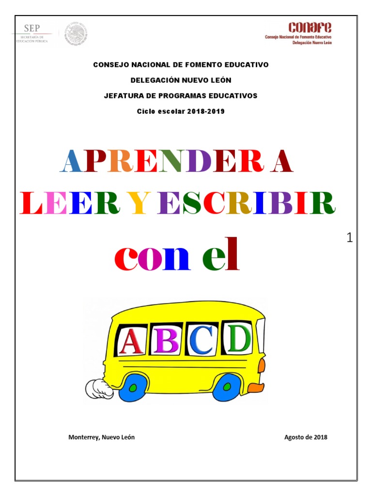 Fichas para Aprender A Leer y Escribir Con El ABCD | PDF | Literatura |  Sílaba