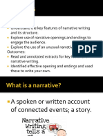 Narrative Writing Structure Introduction Lesson