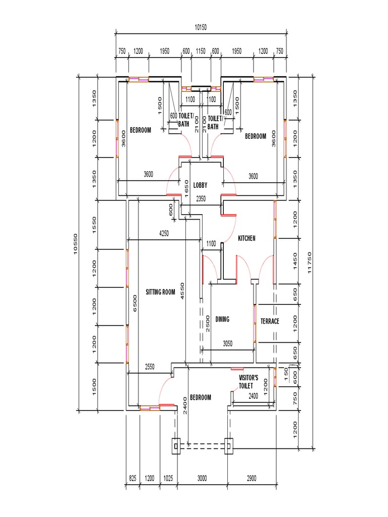 Build Plan for Multi-Room Layout | PDF | Room | Local Government Areas ...