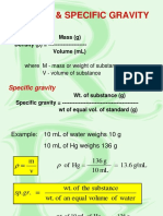 Density & Specific Gravity