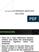 Difference Between Adult and the Child