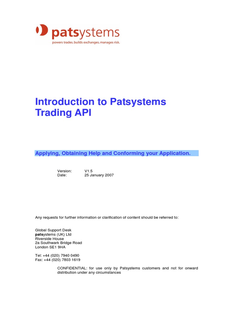 Introducing of PATS System API | PDF | Parameter (Computer Programming ...