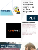 How To Hire Professional Experts To Do My Java Assignment