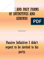 Passive and Past Forms of Infinitives and Gerunds 1354
