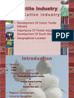 Development of Cotton Textile Industry - Importance of Textile Industry in Development of South Asia - Geographical Location