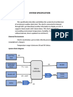 Weather Desk Clock System Spec