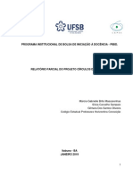 Relatório Do PIBID - "Círculo de Cultura" Interculturalidade Na Formação Docente