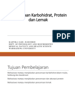 (KULIAH 8) Pencernaan Karbohidrat, Protein Dan Lemak Sem 3