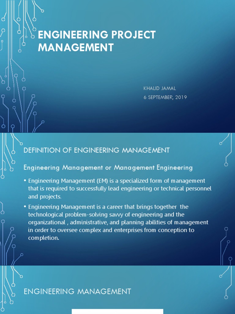 Engineering Project Management Guide | PDF | Career & Growth | Art