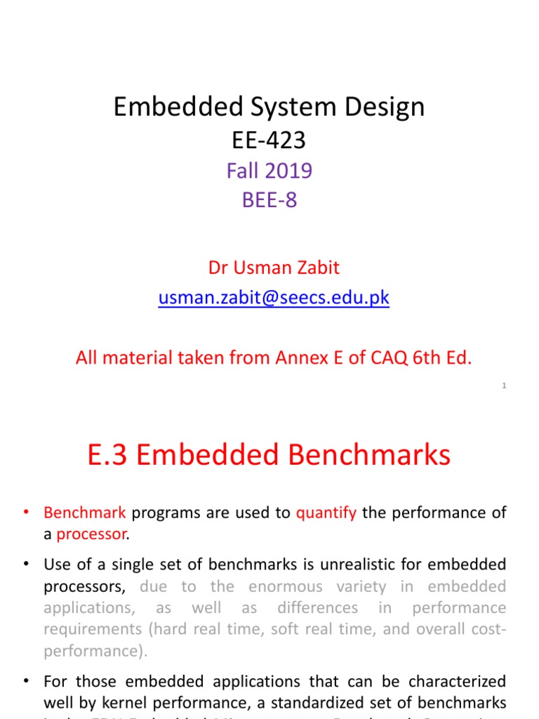 Embedded System Benchmarks Guide | PDF | Embedded System | Computer ...