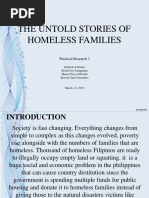 The Untold Stories of Homeless Families: Practical Research 1