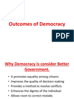 Civic-7 Outcomes of Democracy for class 10