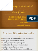 Library Movement in India HOD