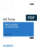 AUDISON BitTune Pro License Activation ENG RevA