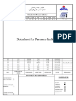 Datasheet For Pressure Indicator: Serial 05 Project Pro. Part Scope Dis. Doc. Rev. Igat6 D PL IN DSH 0007