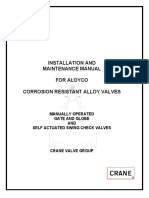 Installation and Maintenance Manual For Aloyco Corrosion Resistant Alloy Valves