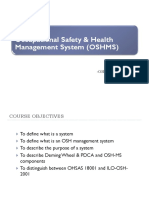 Topic Iv: Occupational Safety & Health Management System (OSHMS)