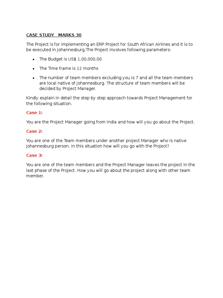 ERP Project Management Case Study | PDF | Business